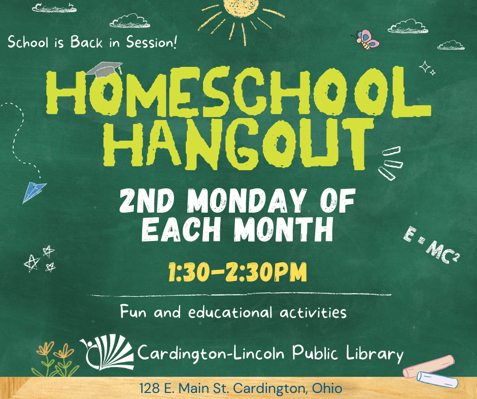Homeschool Hangout CardingtonLincoln Public Library